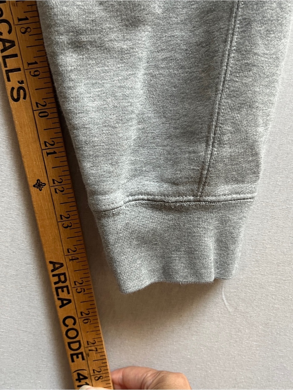 Jordan Flight Grey Fleece Jogger Sweatpants Mens XS - Picture 6 of 10